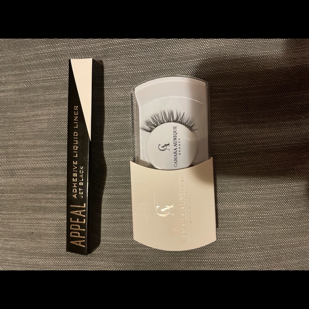 Camara Aunique Mink Lashes Kit with Appeal liquid liner